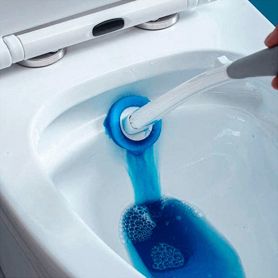 Disposable Head Toilet Cleaning Brush with Long Handle