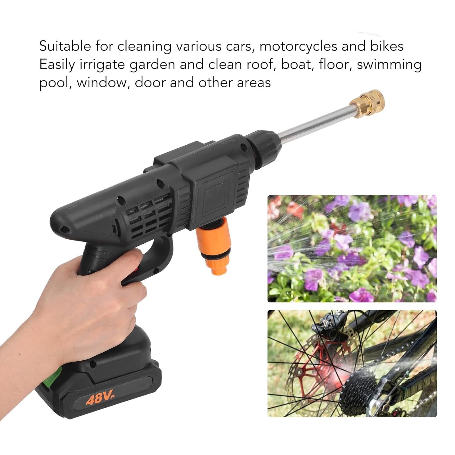 someone holding Cordless Car Washing Water Gun