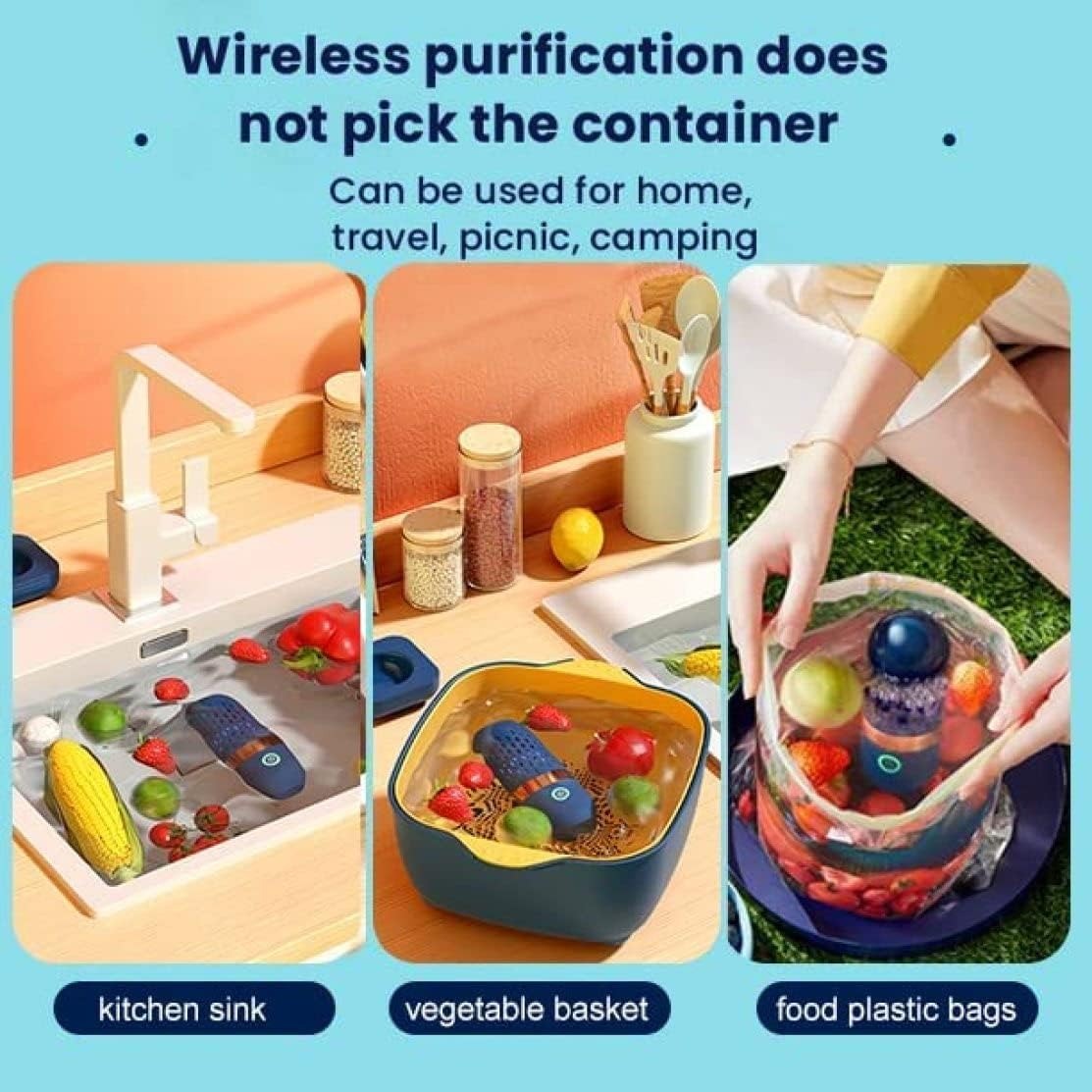 lady cleaning Electric Waterproof Fruit and Vegetable Washing Machine 