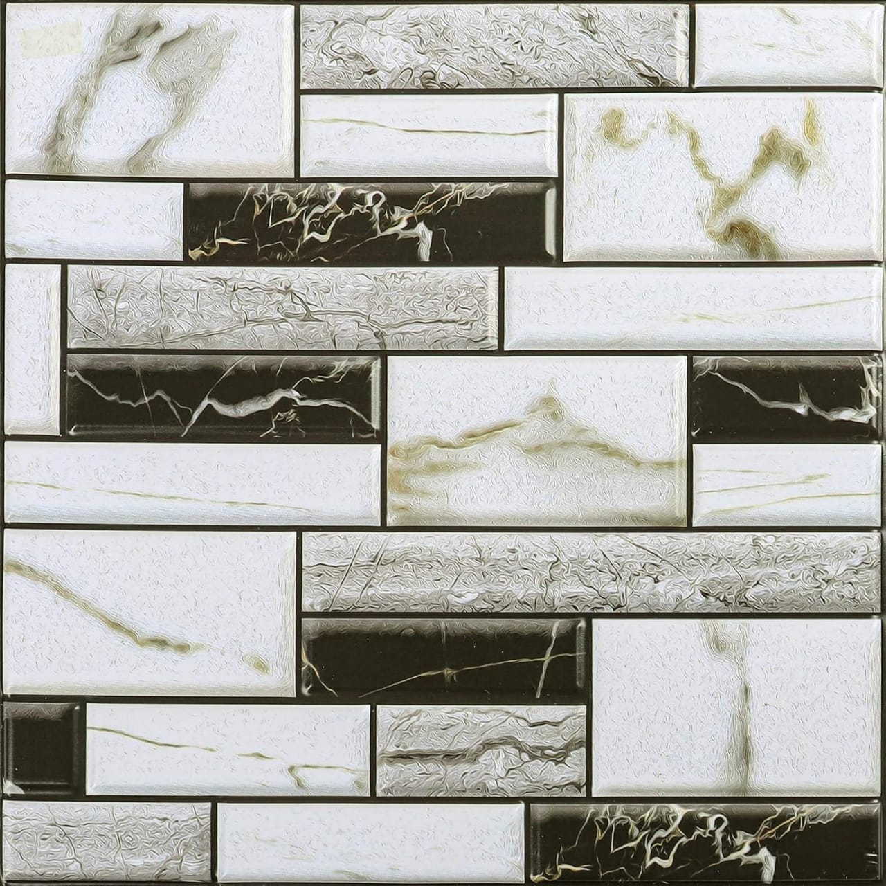 3D Wall Stickers, 10 Pcs Self- Adhesive Brick Pattern Wallpaper, Waterproof Wall Panels For Bathroom, Kitchen, Living  Area