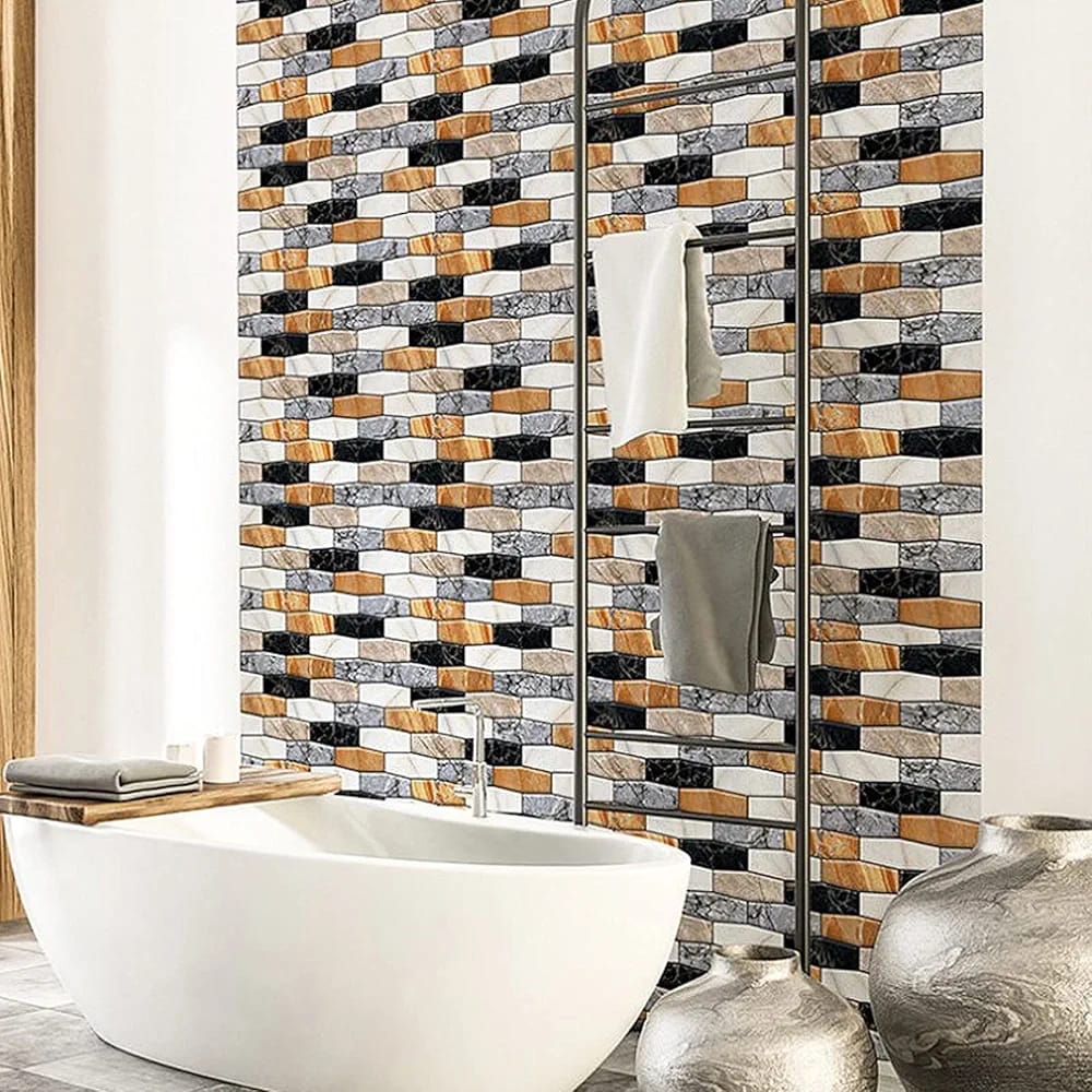 3D Wall Stickers, 10 Pcs Self- Adhesive Brick Pattern Wallpaper, Waterproof Wall Panels For Bathroom, Kitchen, Living  Area