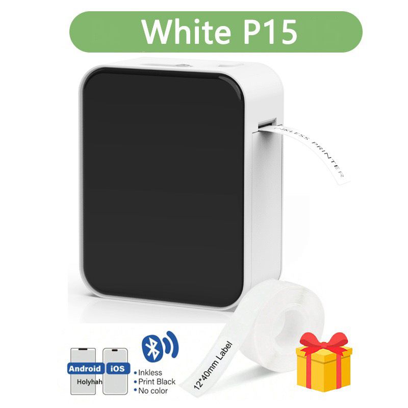 Wireless Thermal Label Printer - Bluetooth Mini Pocket Printer for Price, Name, Stickers, Android & IOS Compatible