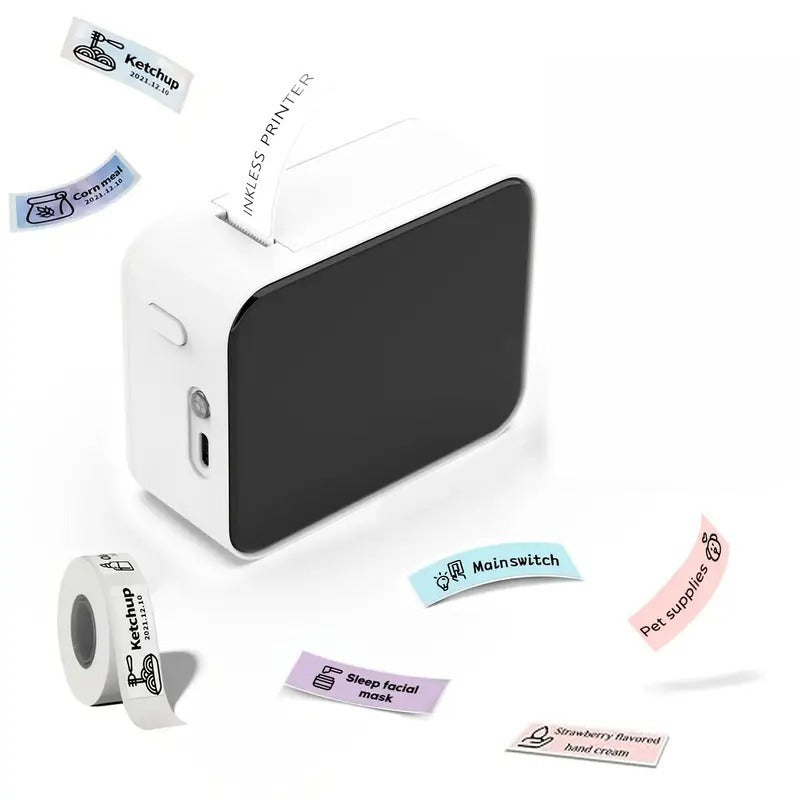 Wireless Thermal Label Printer - Bluetooth Mini Pocket Printer for Price, Name, Stickers, Android & IOS Compatible