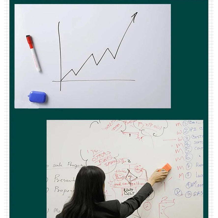 Writing Chalkboard, Whiteboard Wall Sticker, Adhesive Blackboard for Kids Room or Office
