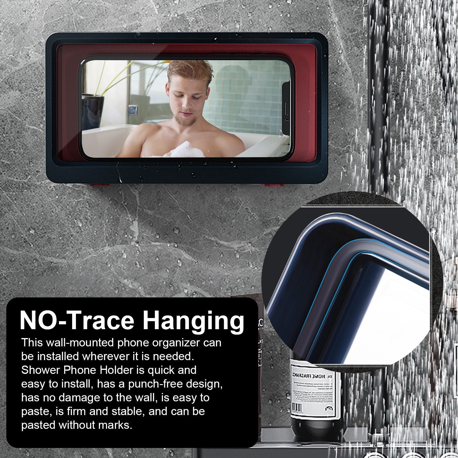 Waterproof Bathroom Mobile Phone Holder