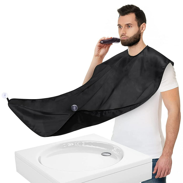 A Man with Beard Shaving Apron.