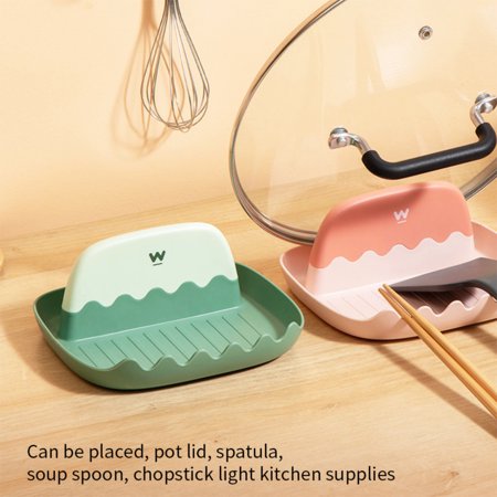 Silicone Spoon Rest Holder with Drip Pad