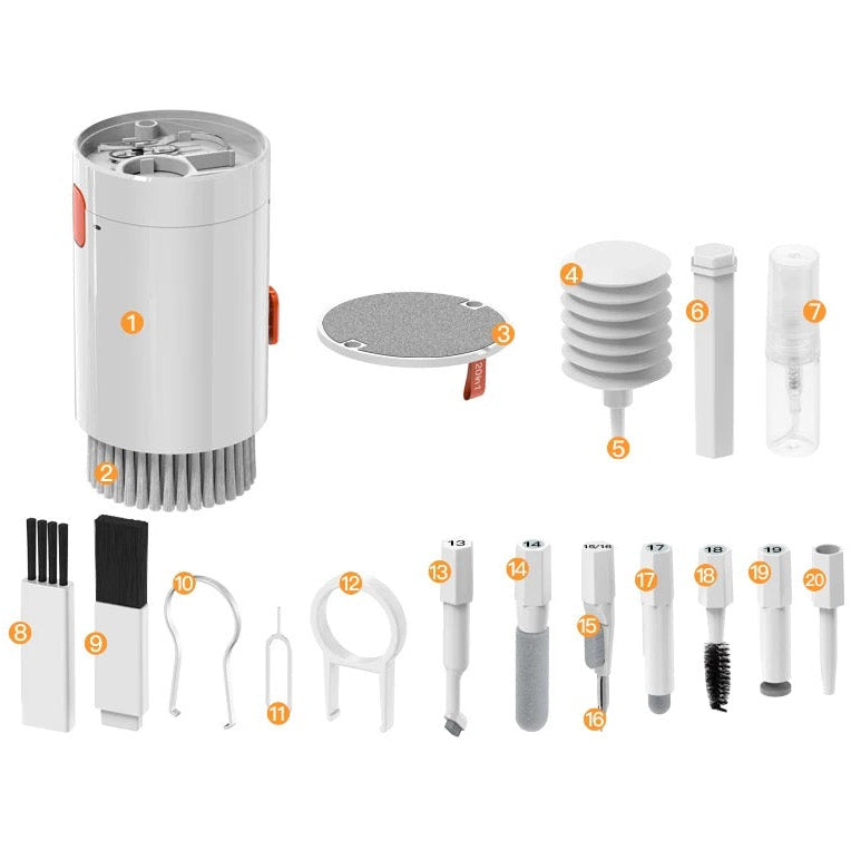 20-in-1 Multi-Functional Cleaning Tools Kit for Keyboards, AirPods, iPhone, Mobile, Computer, Laptop, Camera, Headphones