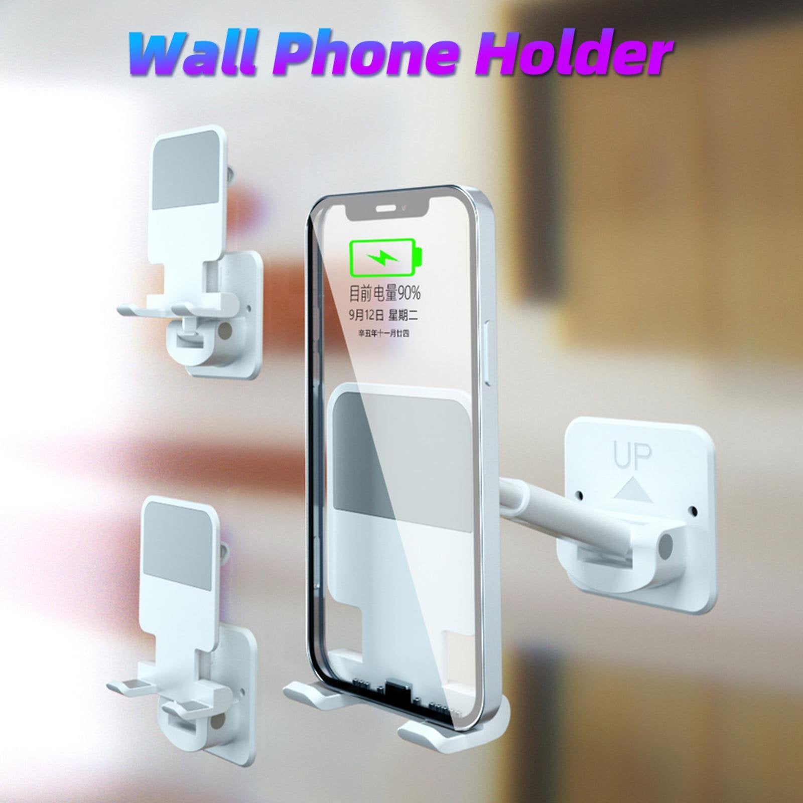 Wall Mounted Telescopic Mobile Phone Holder Bracket