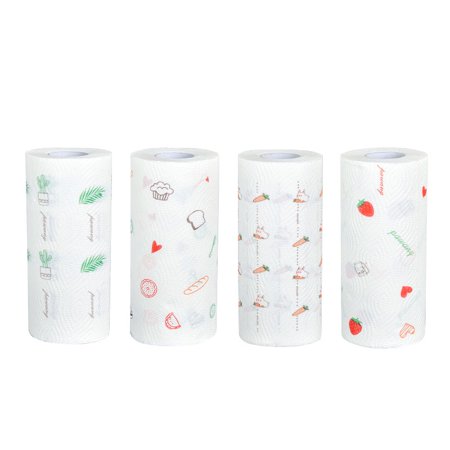 Kitchen Printed Oil Absorbing Paper Towel Tissue Roll