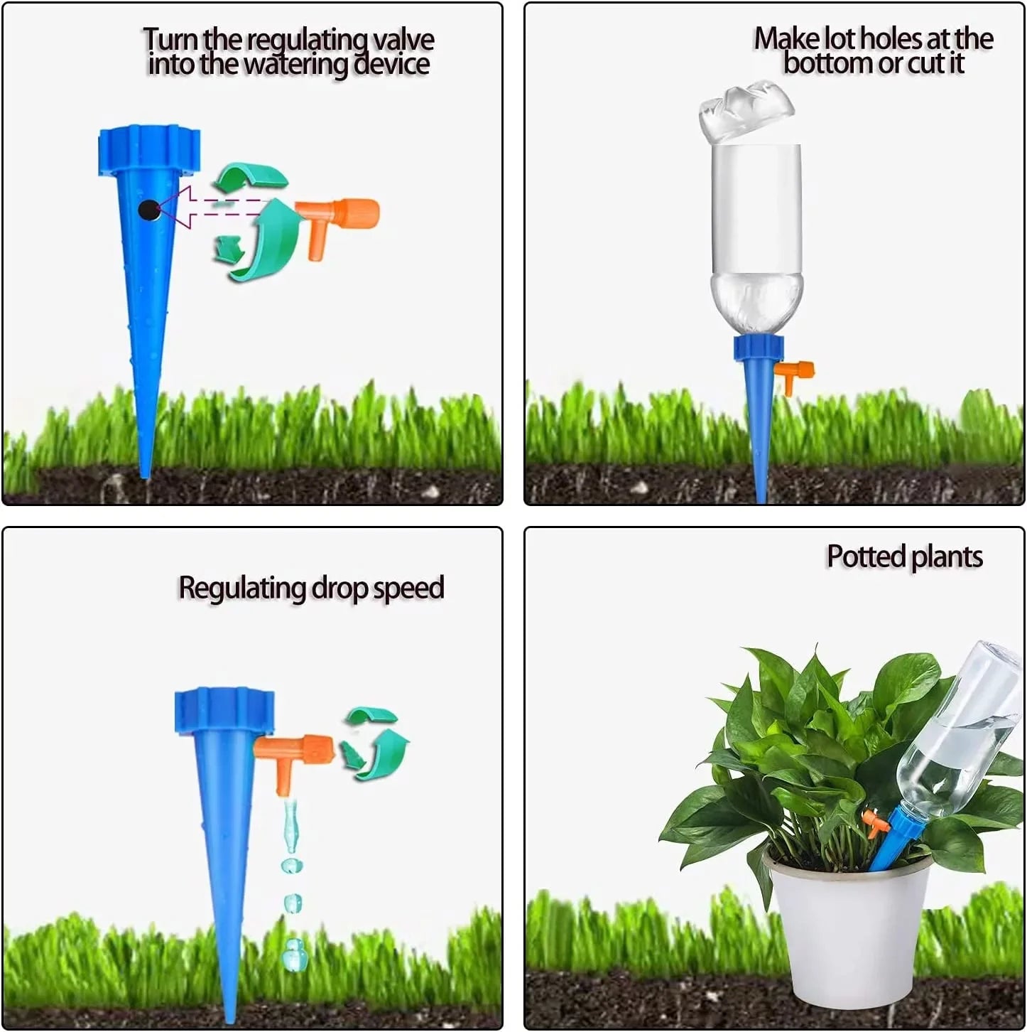 Automatic Self Watering System Plant Water Drip Irrigation Garden Tool, Pack of 10 Pcs