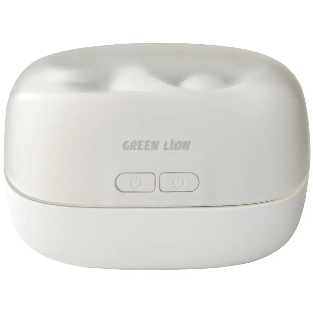 White Green Lion 2-in-1 Nail Clipper & Polisher on a white background