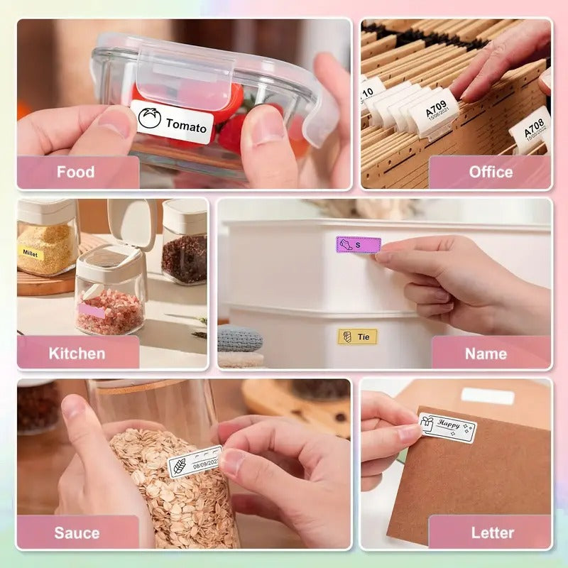 Wireless Thermal Label Printer - Bluetooth Mini Pocket Printer for Price, Name, Stickers, Android & IOS Compatible