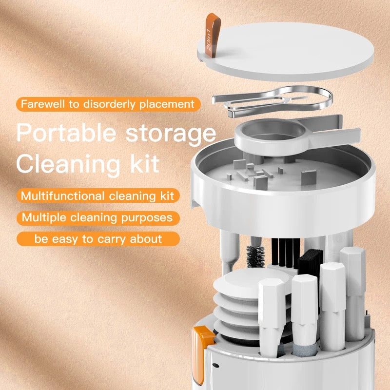 20-in-1 Multi-Functional Cleaning Tools Kit for Keyboards, AirPods, iPhone, Mobile, Computer, Laptop, Camera, Headphones