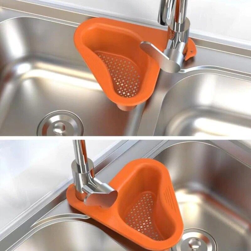 Sink Drain Basket placed on a pipe