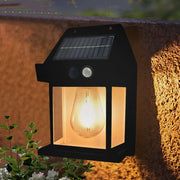 مصباح جداري خارجي يعمل بالطاقة الشمسية بتقنية LED، مقاوم للماء بمعيار IP65، مصباح فناء يعمل بالطاقة الشمسية بتصميم كلاسيكي