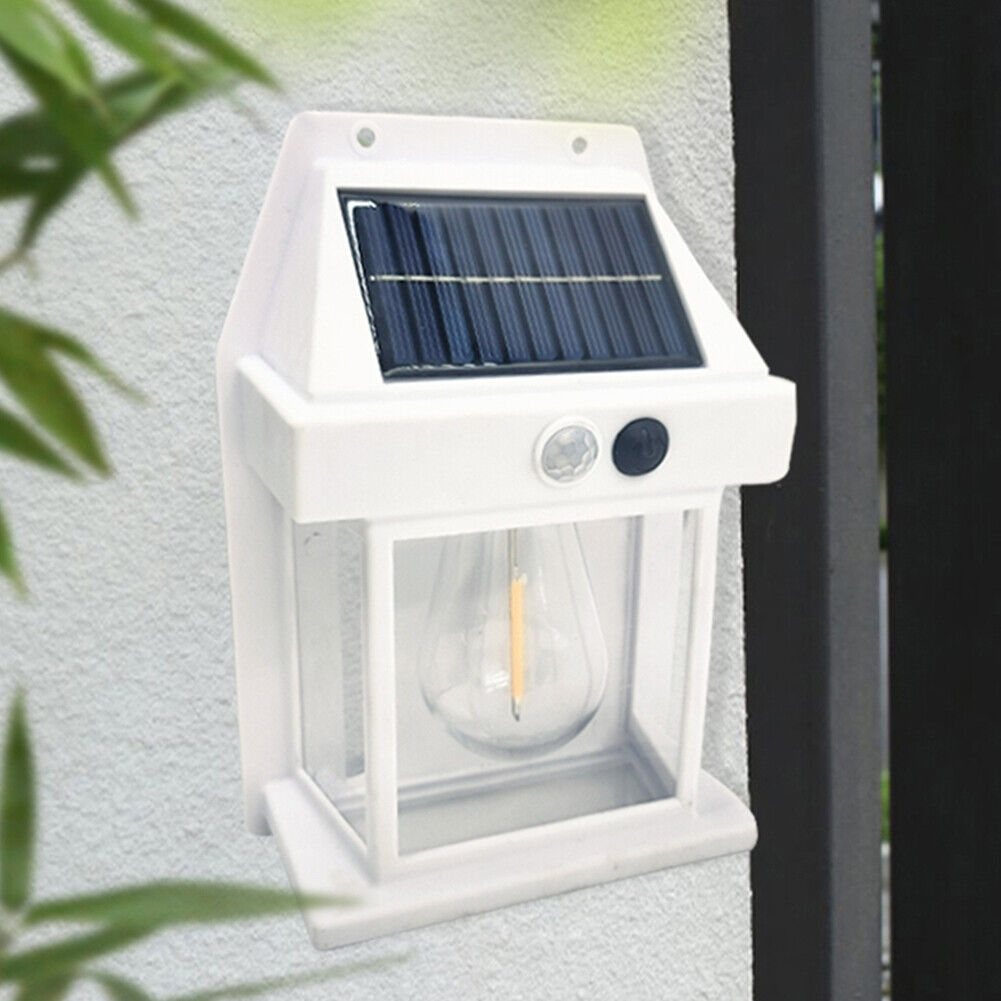 مصباح جداري خارجي يعمل بالطاقة الشمسية بتقنية LED، مقاوم للماء بمعيار IP65، مصباح فناء يعمل بالطاقة الشمسية بتصميم كلاسيكي